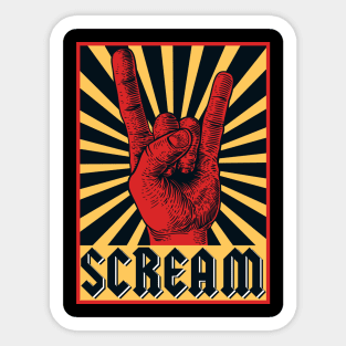 Scream Sticker